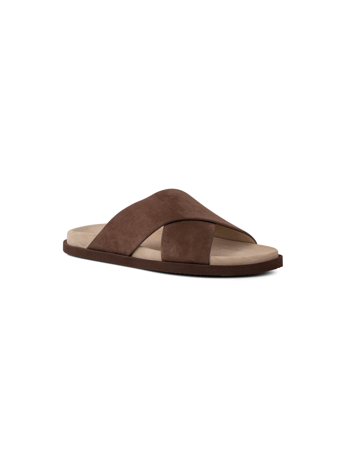 Suède sandalen | Bruin