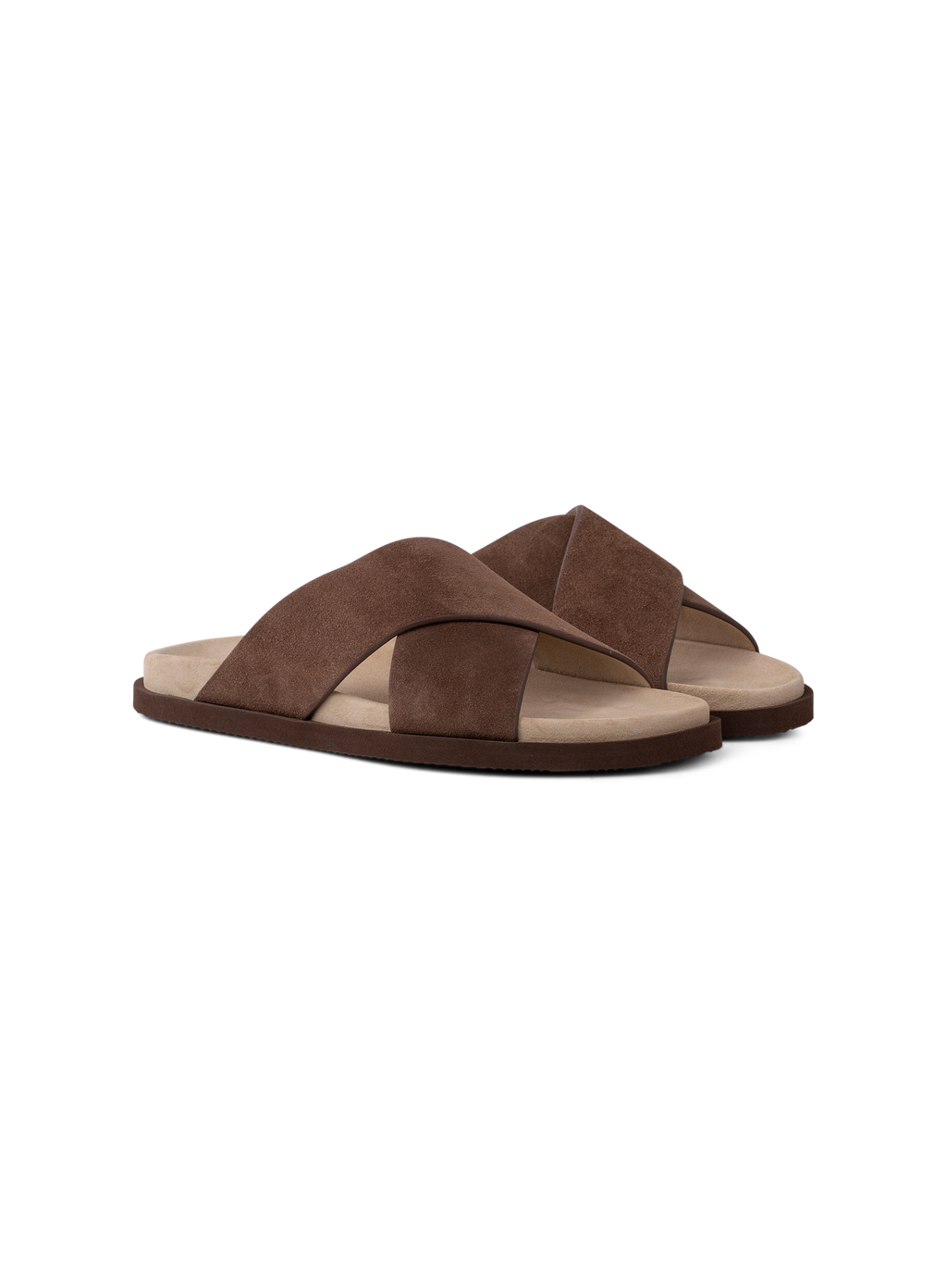 Sandalen van suède | Bruin
