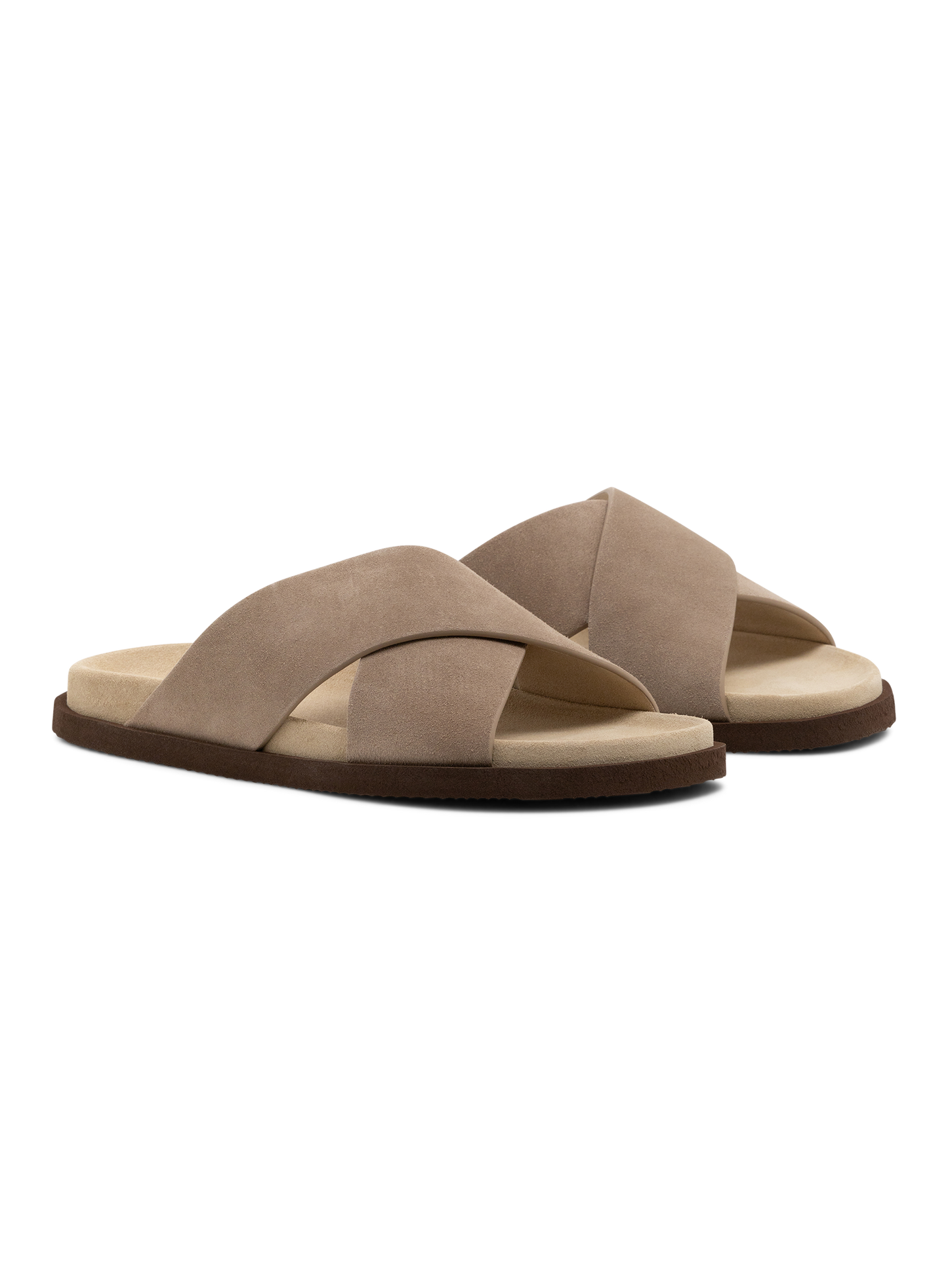 Suède sandalen | L.BEIGE