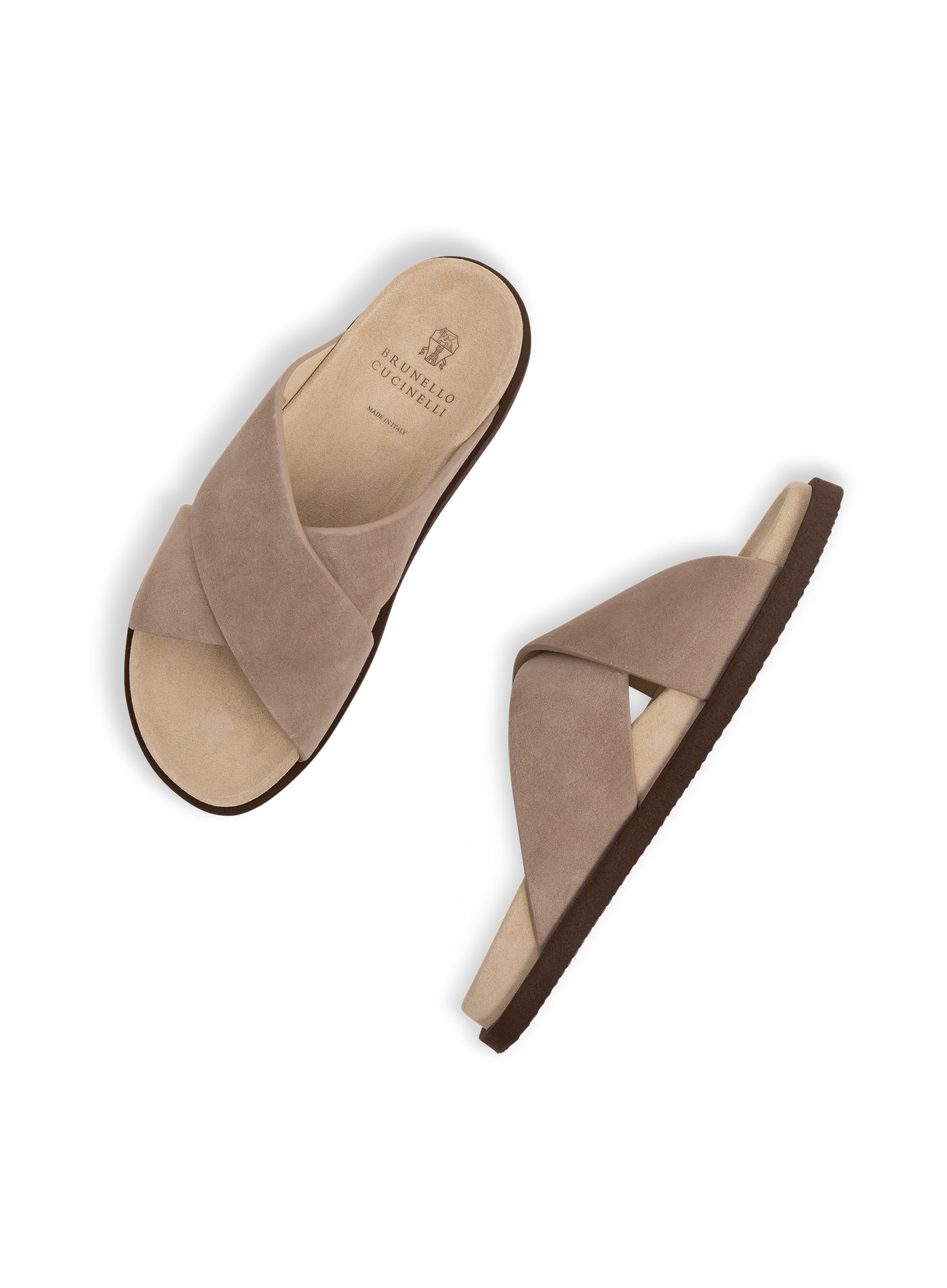 Suède sandalen | L.BEIGE