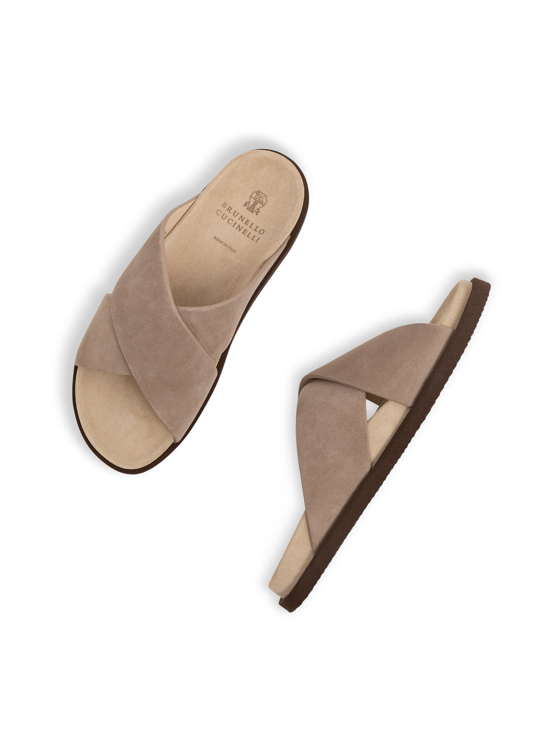 Suède sandalen | L.BEIGE