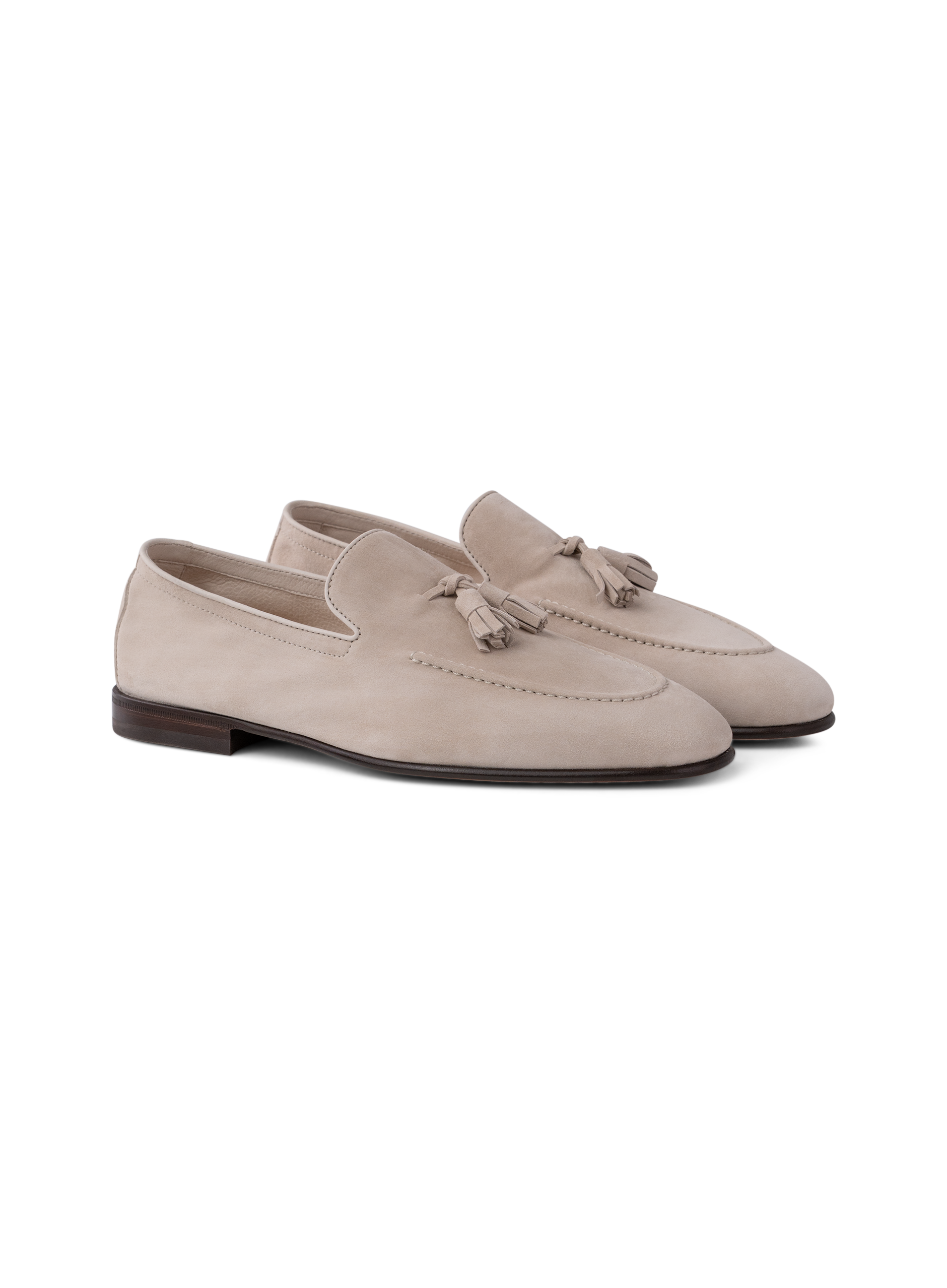 Tassel loafers van suède | L.BEIGE