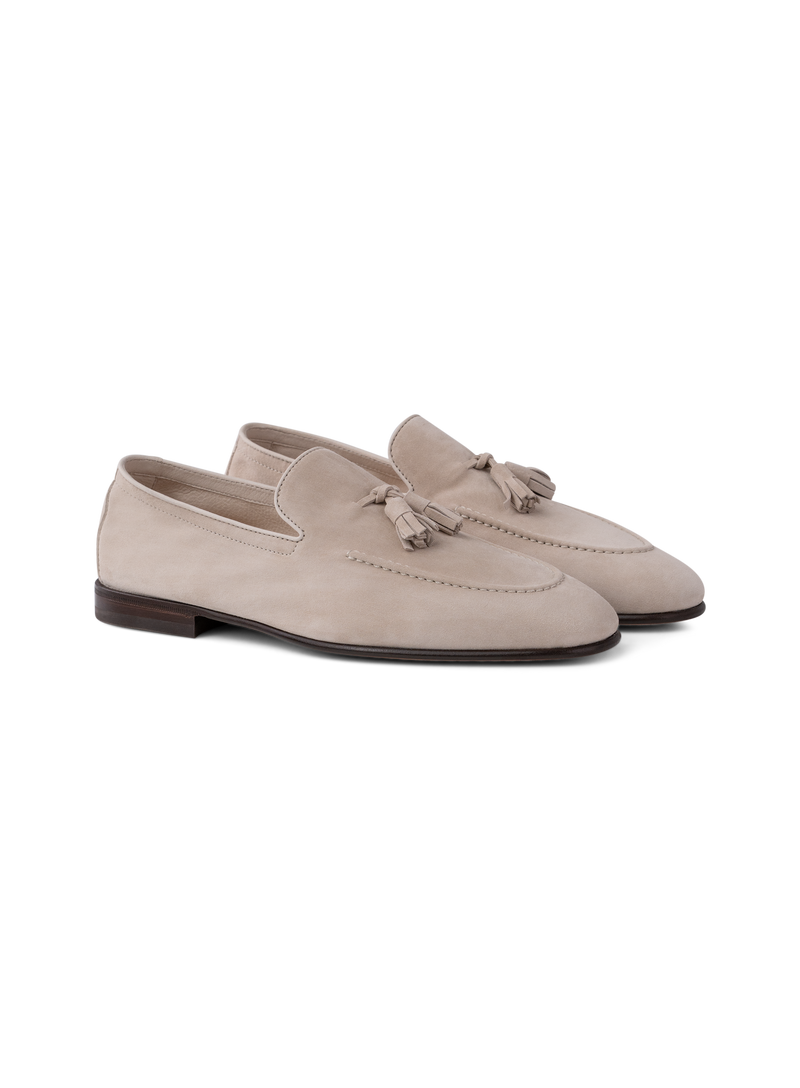 Tassel loafers van suède | L.BEIGE