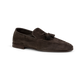 Suède tassel loafers | Antraciet