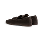 Suède tassel loafers | Antraciet