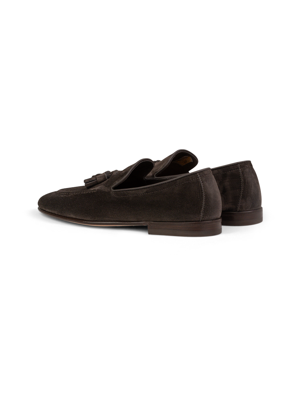 Tassel loafers van suède | Antraciet