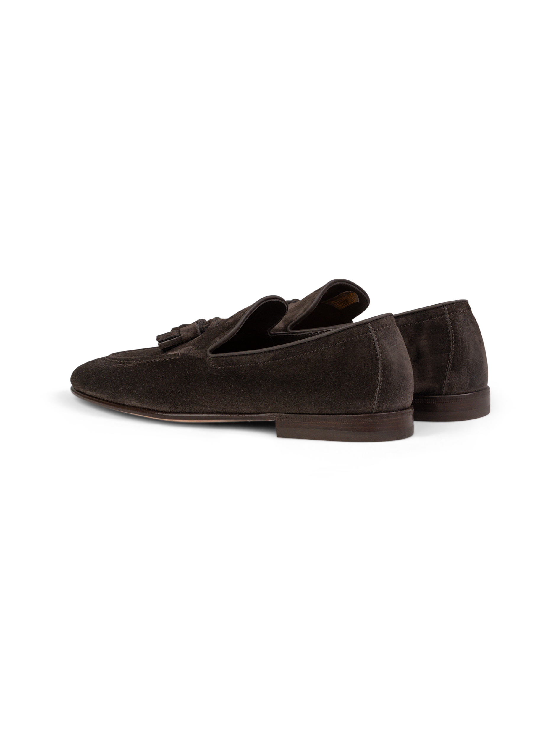 Tassel loafers van suède | Antraciet
