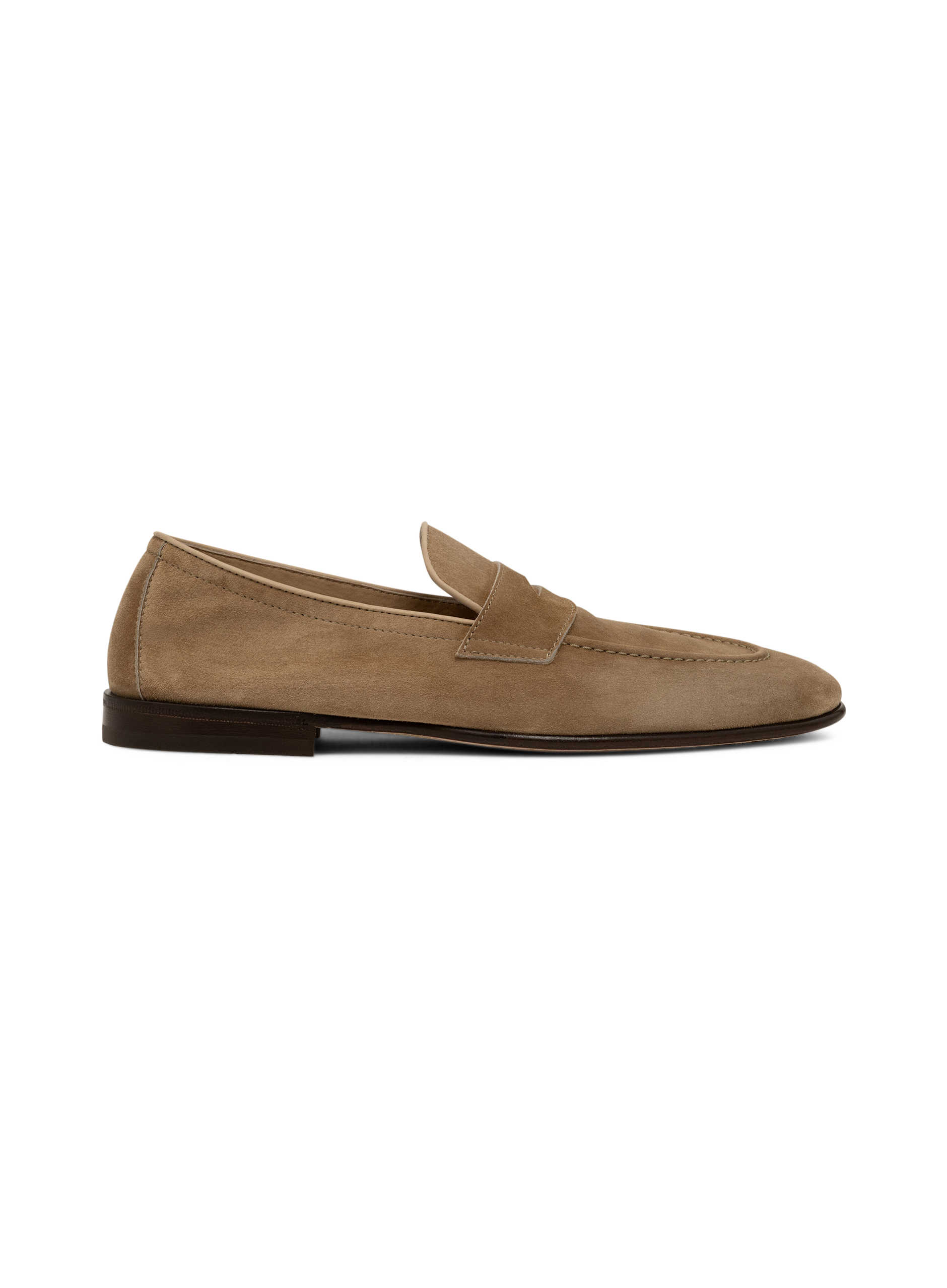 Suède penny loafers | Beige