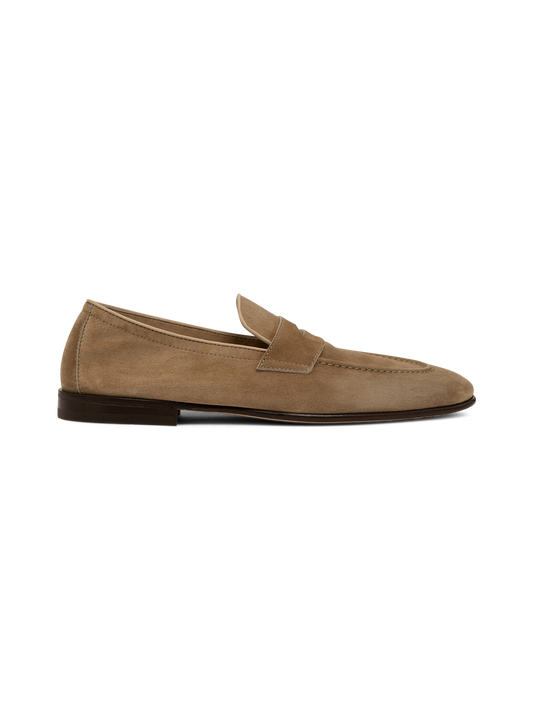 Suède penny loafers | Beige