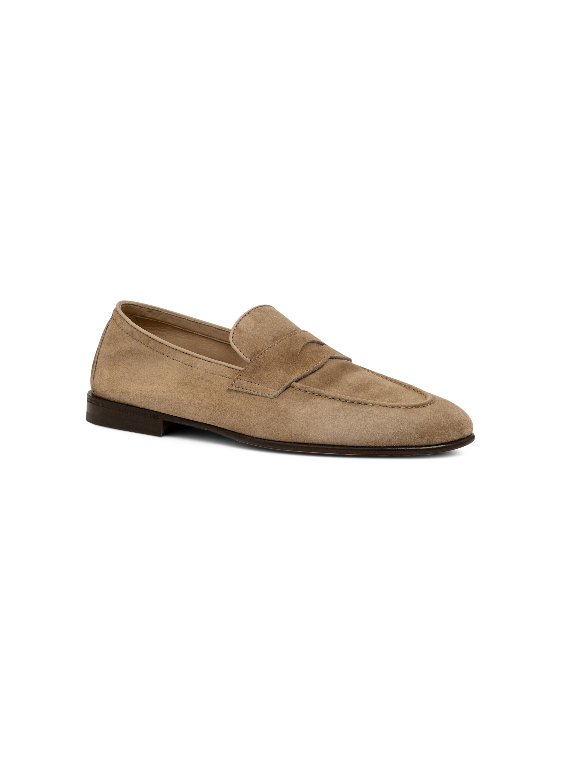 Suède penny loafers | Beige