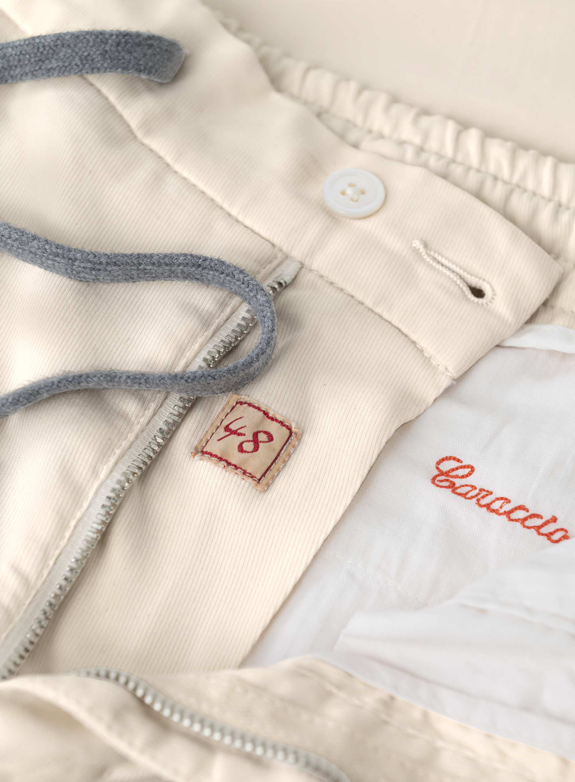 Carraciolo broek van scheerwol | FULL_WIDTH | WHITE