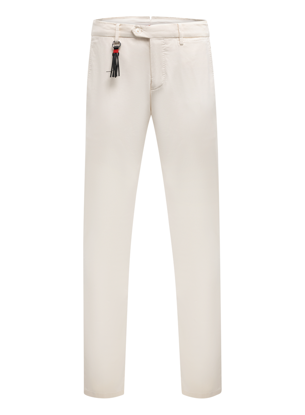 Broek van katoen en zijde | WHITE