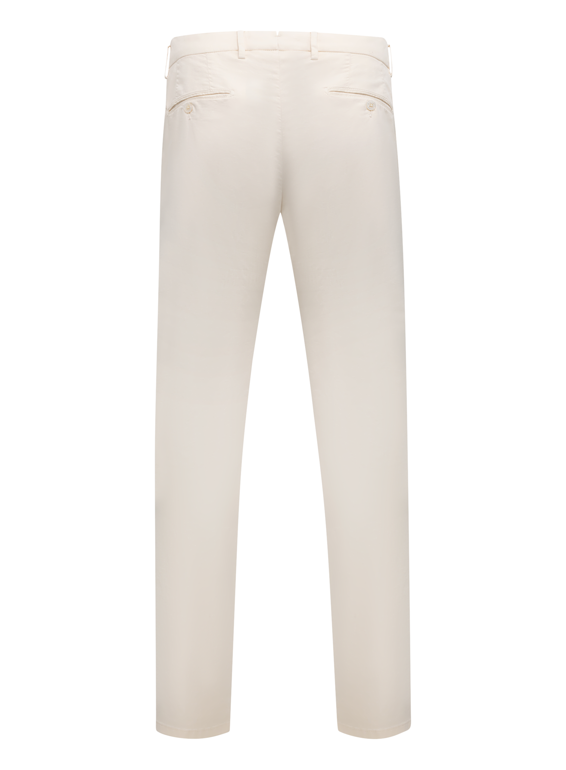 Broek van katoen en zijde | WHITE