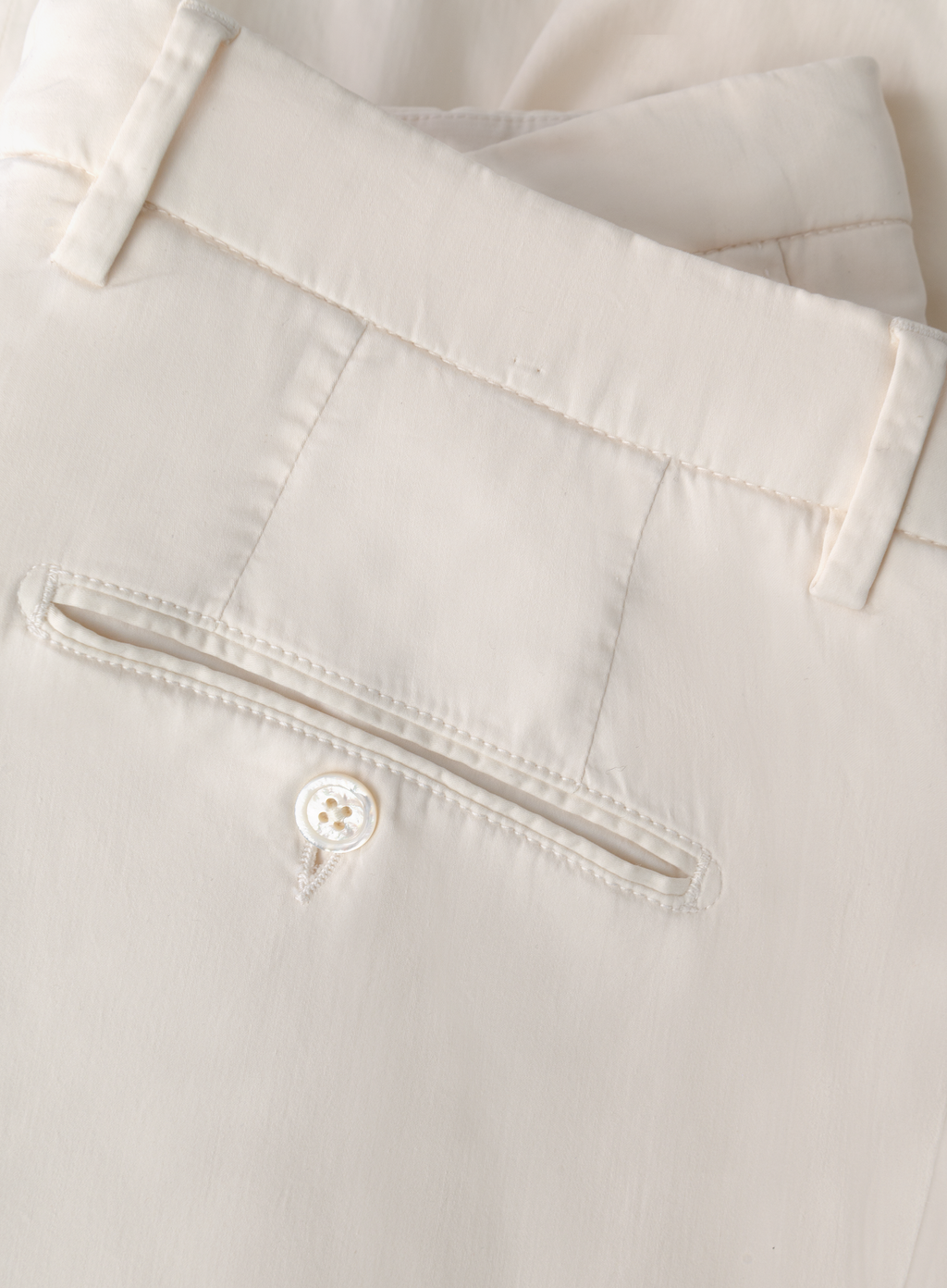 Broek van katoen en zijde | FULL_WIDTH | WHITE