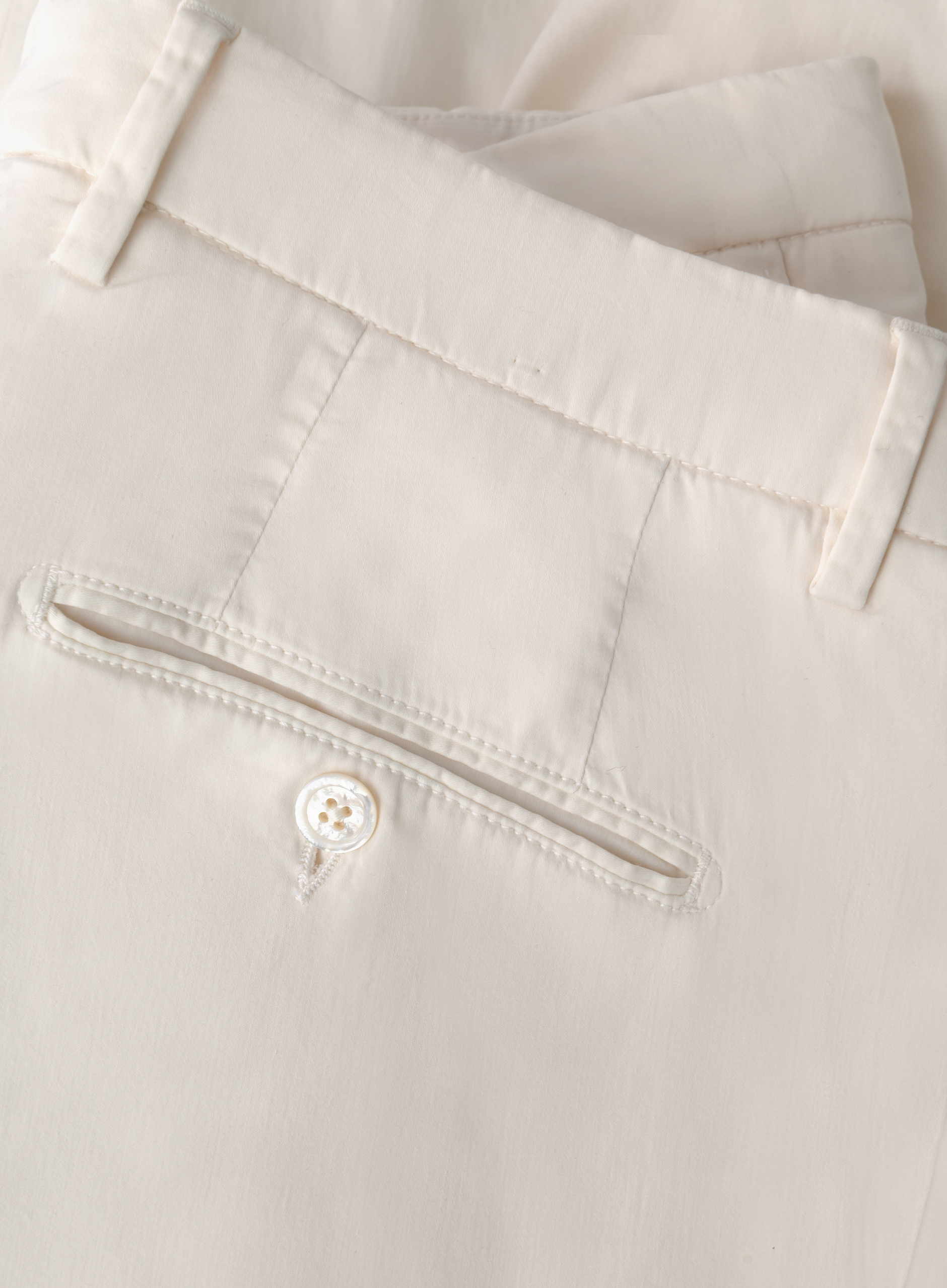 Broek van katoen en zijde | FULL_WIDTH | WHITE