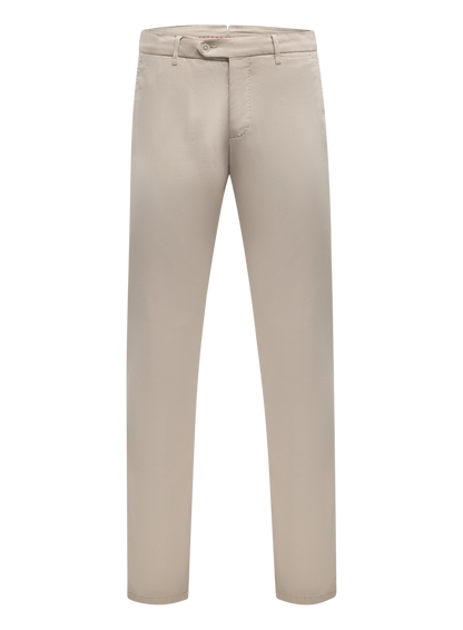 Katoen-zijde broek | FULL_WIDTH | Beige