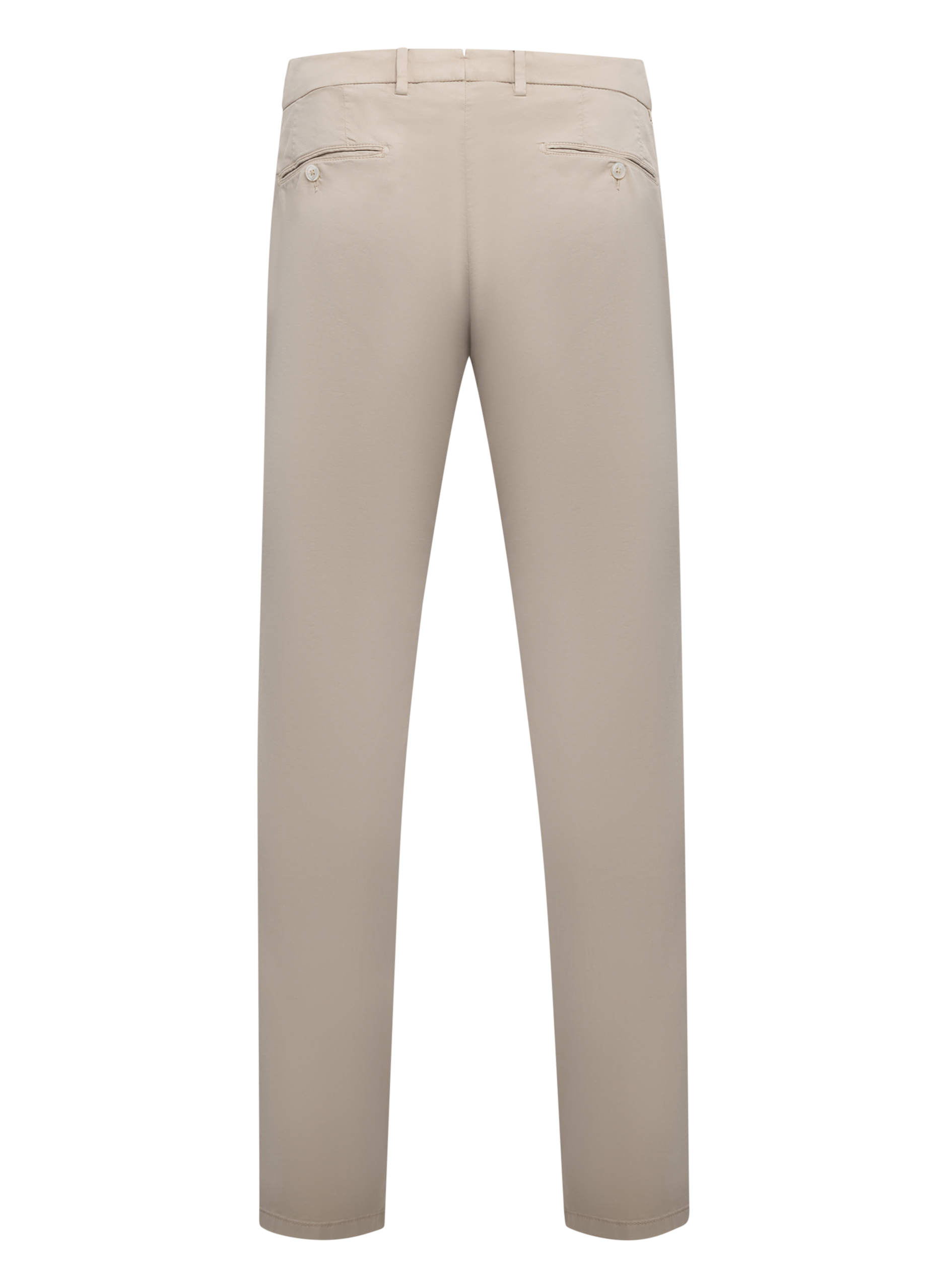 Broek van katoen en zijde | Beige