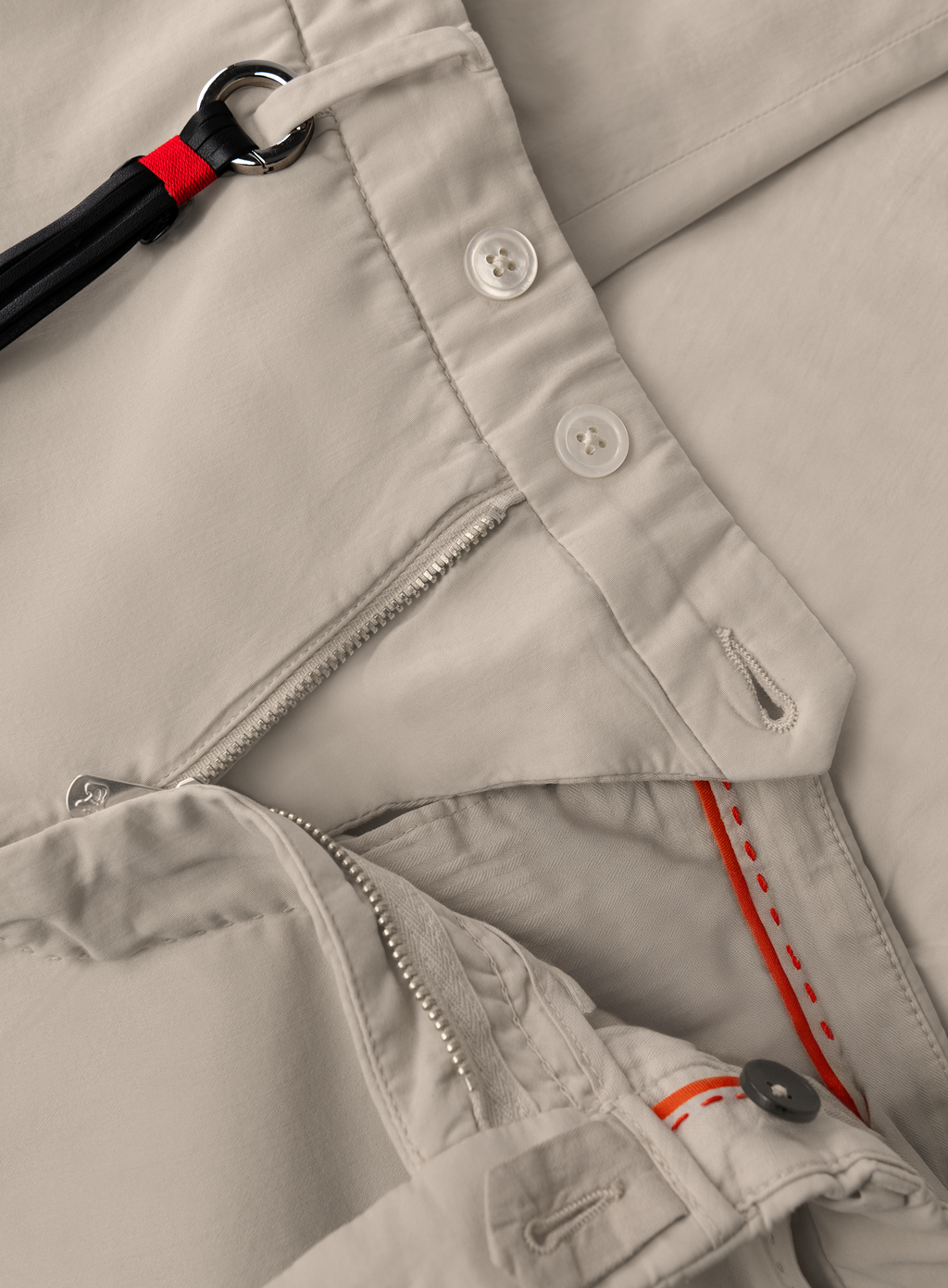 Broek van katoen en zijde | FULL_WIDTH | Beige