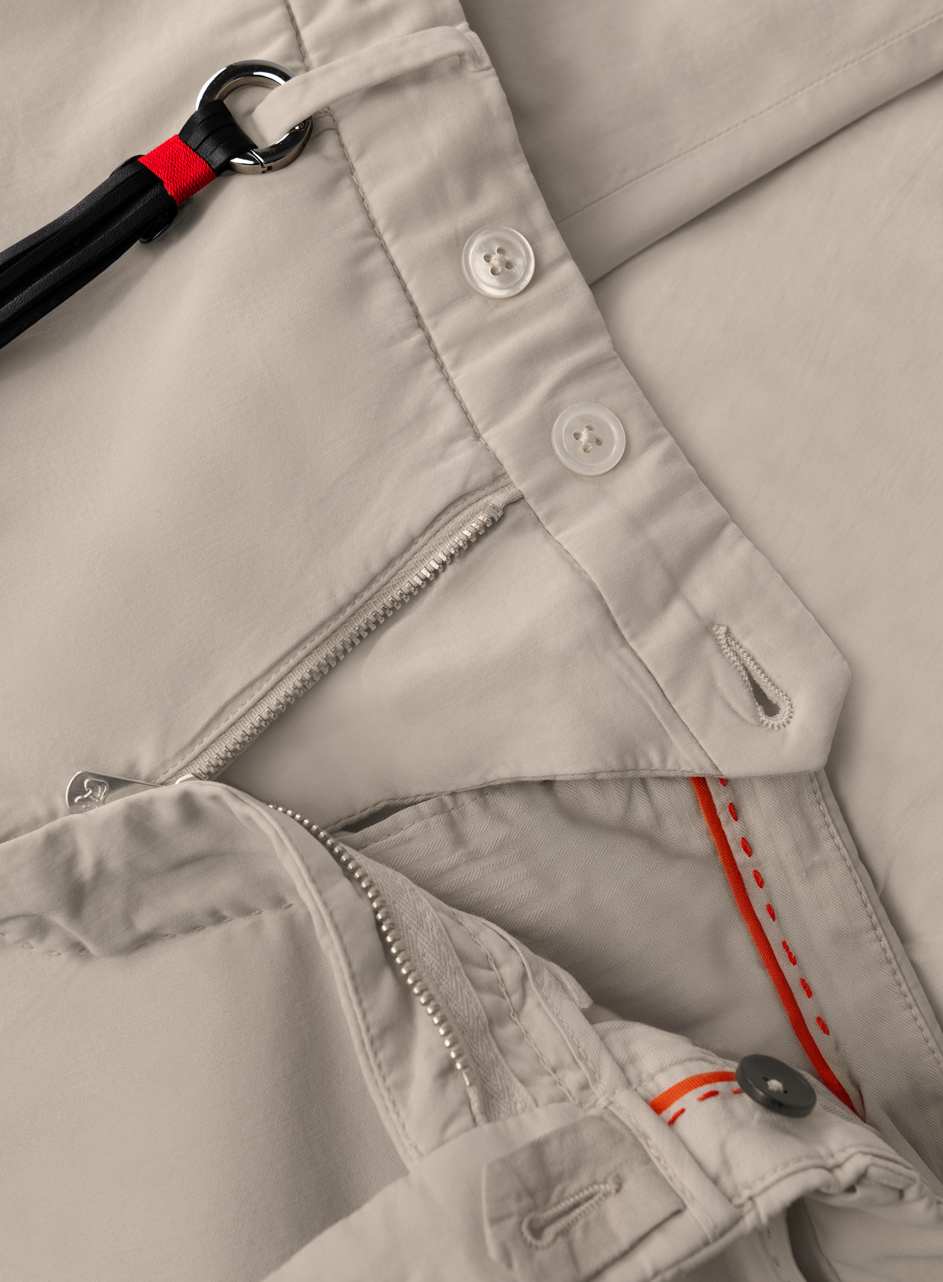 Katoen-zijde broek | FULL_WIDTH | Beige