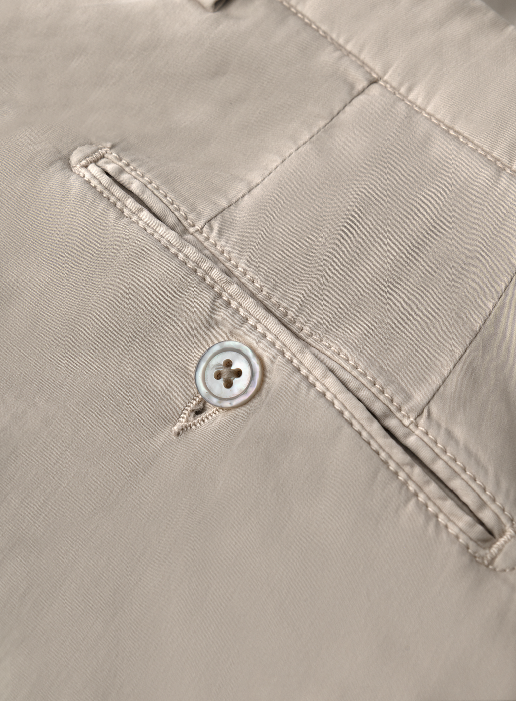 Broek van katoen en zijde | FULL_WIDTH | Beige