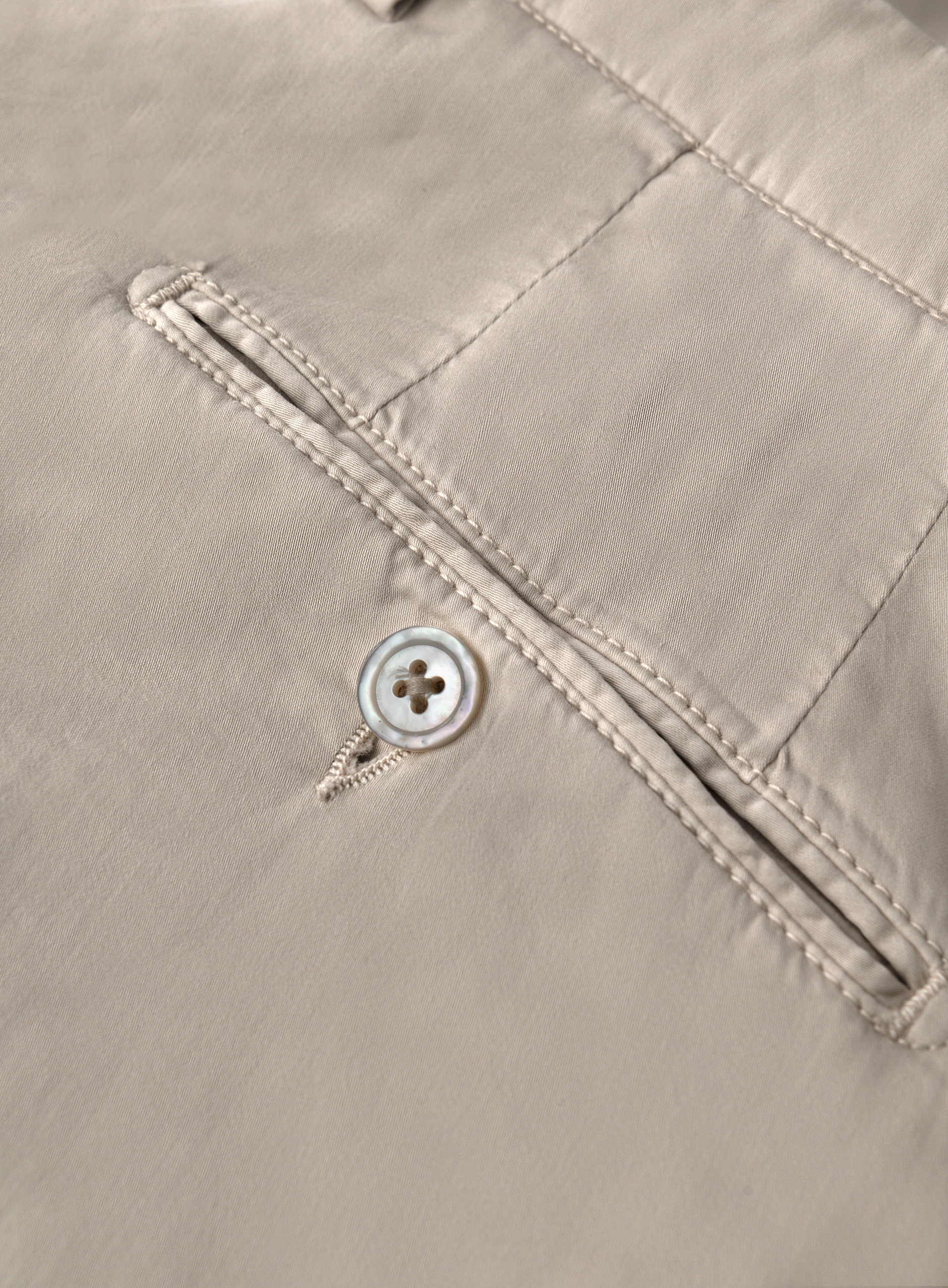 Broek van katoen en zijde | FULL_WIDTH | Beige