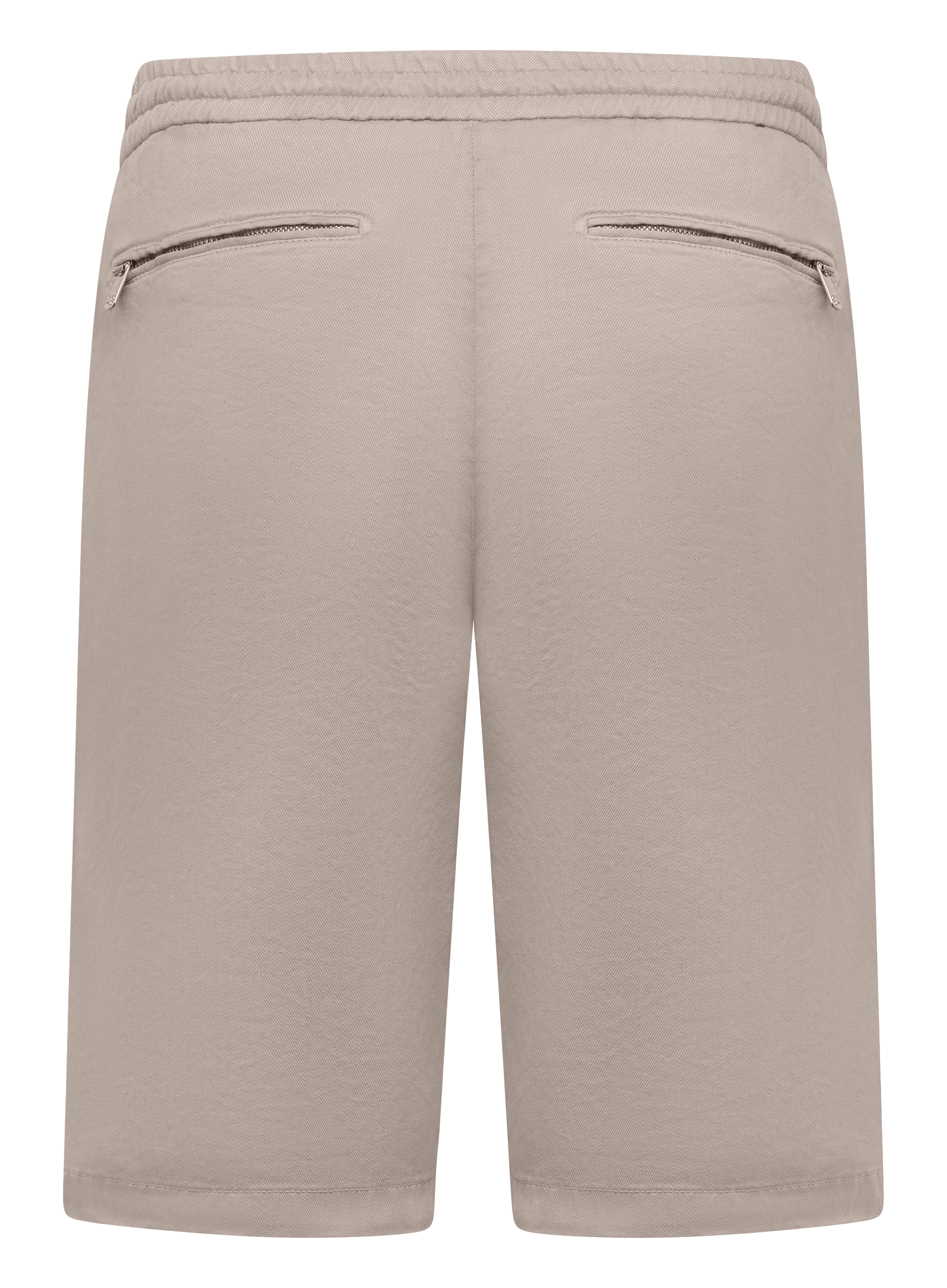 Korte broek met trekkoord van linnen | Beige