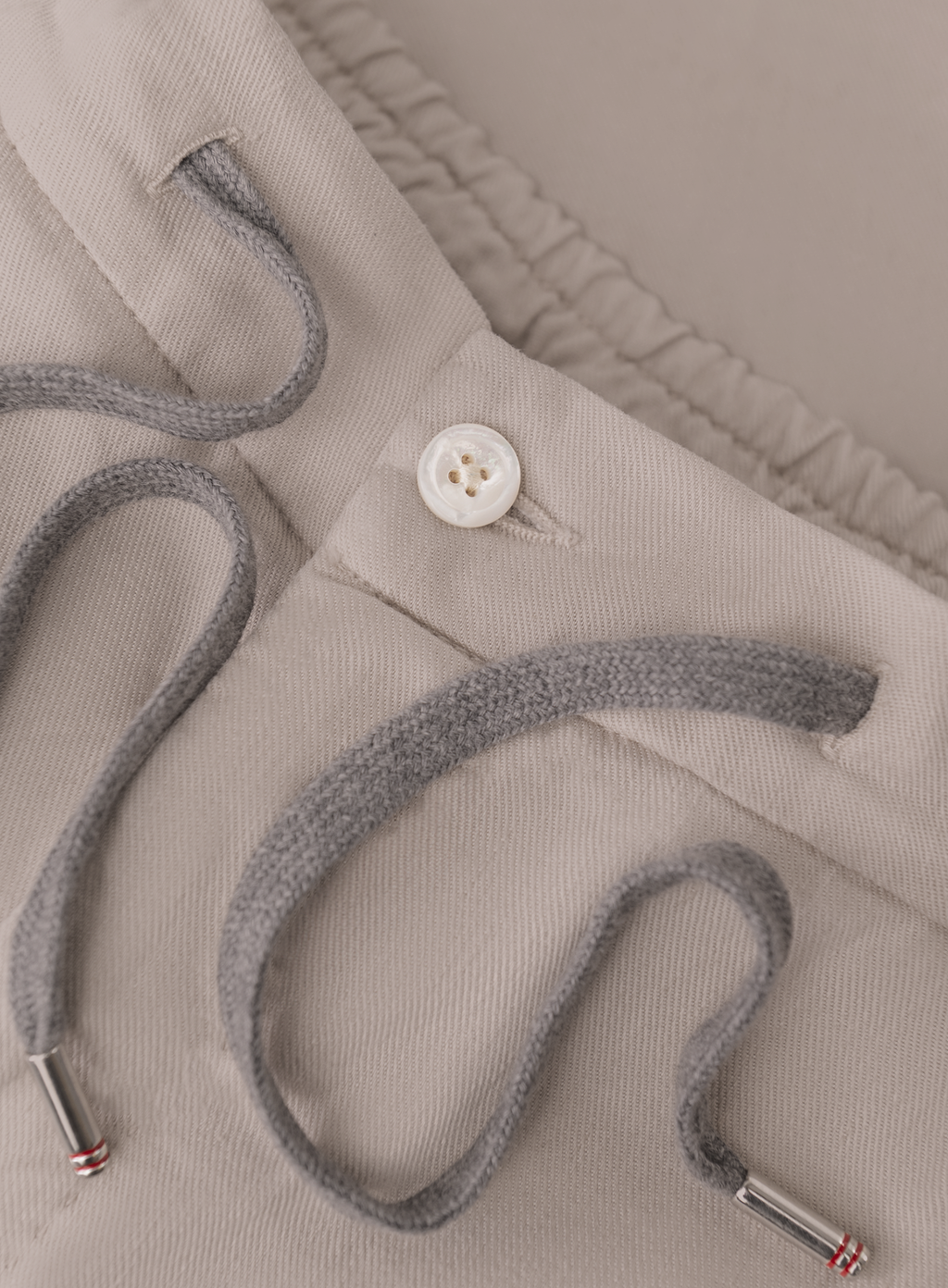 Korte broek met trekkoord van linnen | FULL_WIDTH | Beige