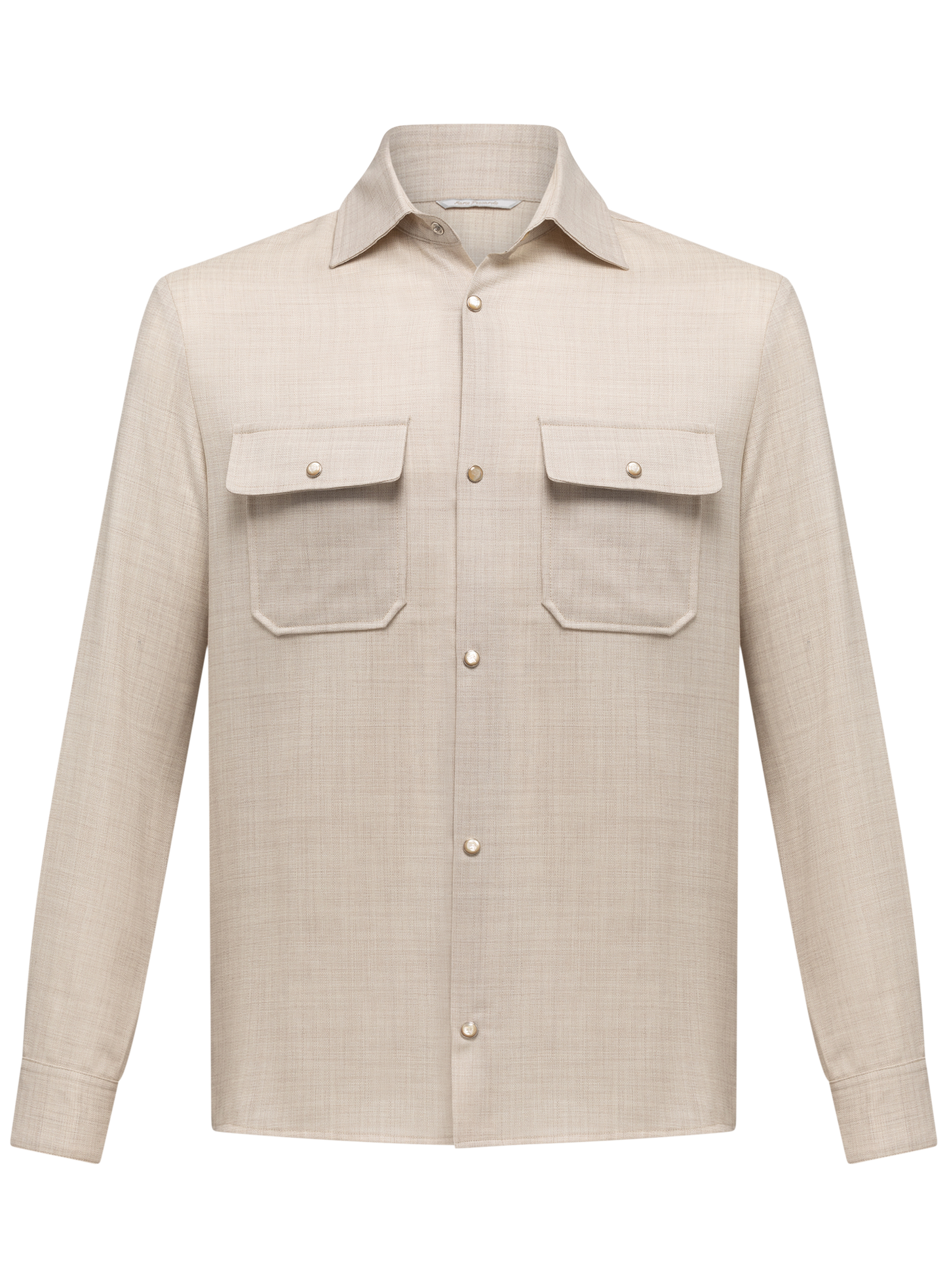 Overshirt van scheerwol | FULL_WIDTH | Beige