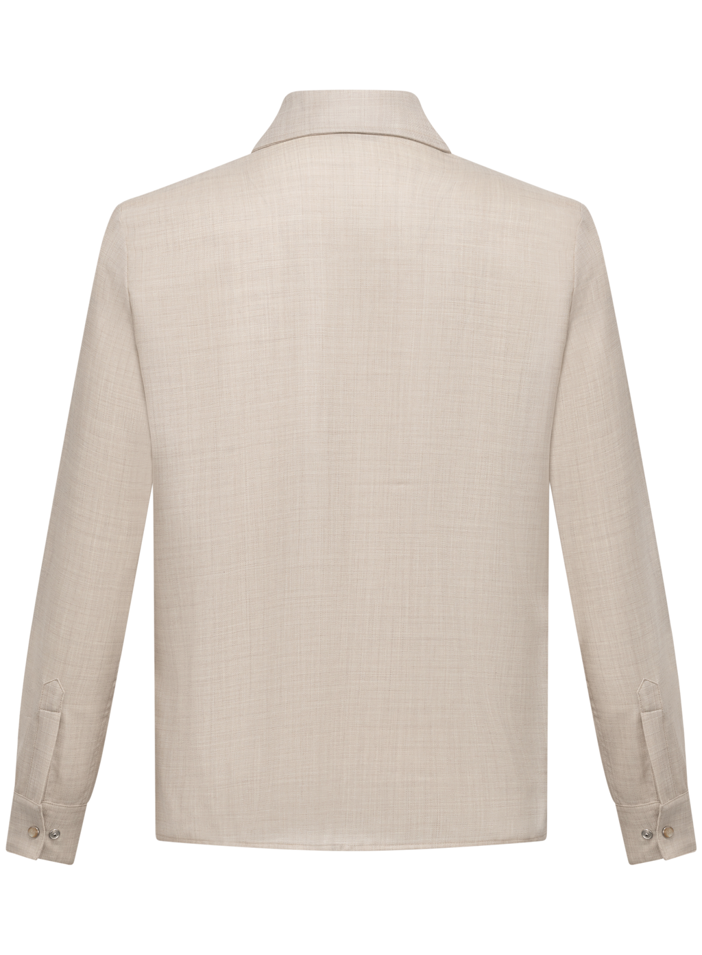 Overshirt van scheerwol | Beige