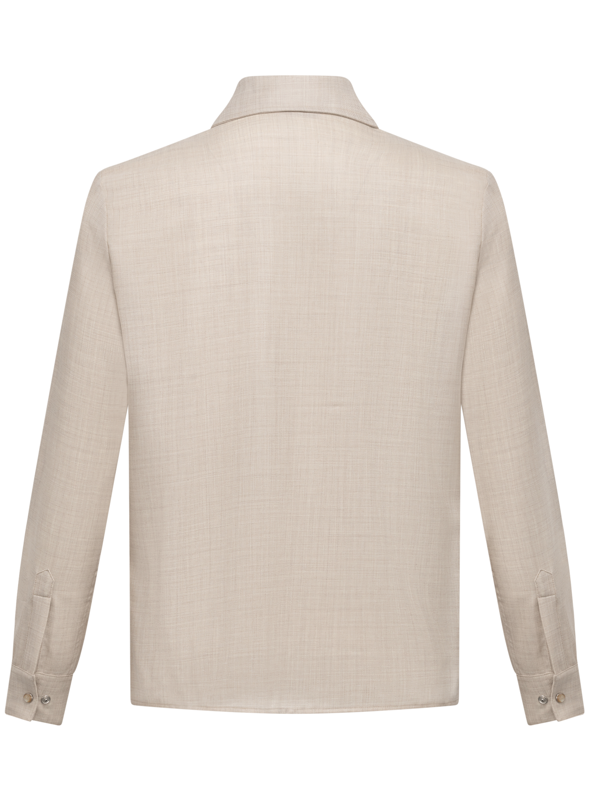 Overshirt van scheerwol | Beige