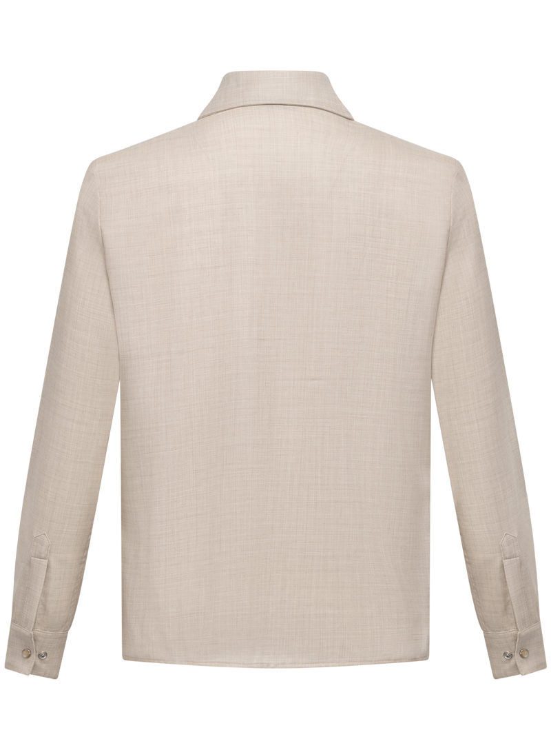 Overshirt made of virgin wool