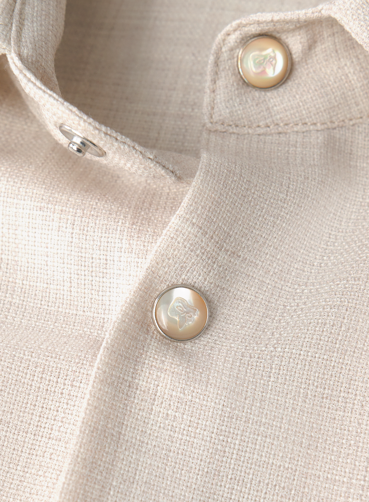 Overshirt van scheerwol | FULL_WIDTH | Beige