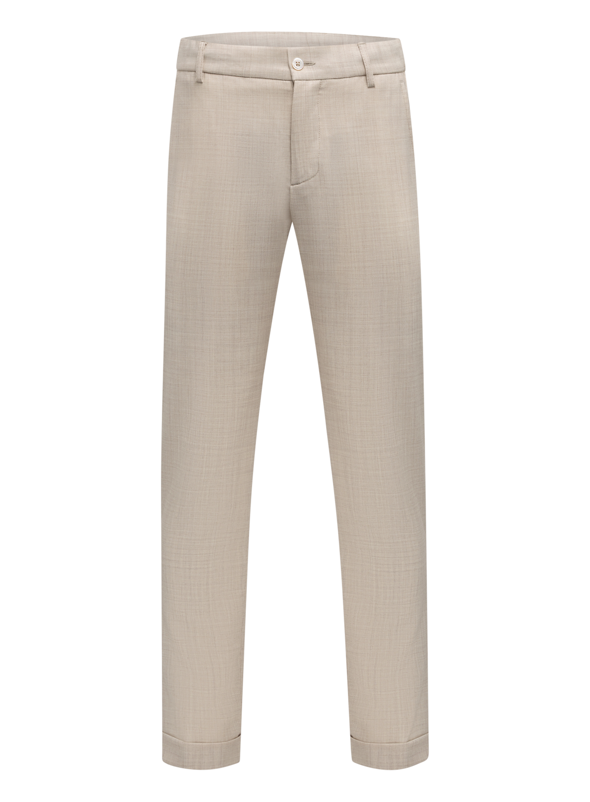 Broek van scheerwol | Beige