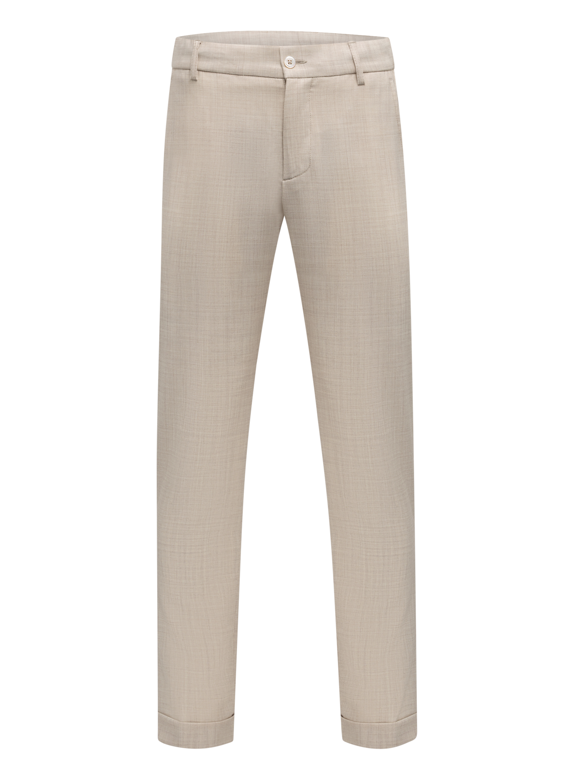 Broek van scheerwol | Beige
