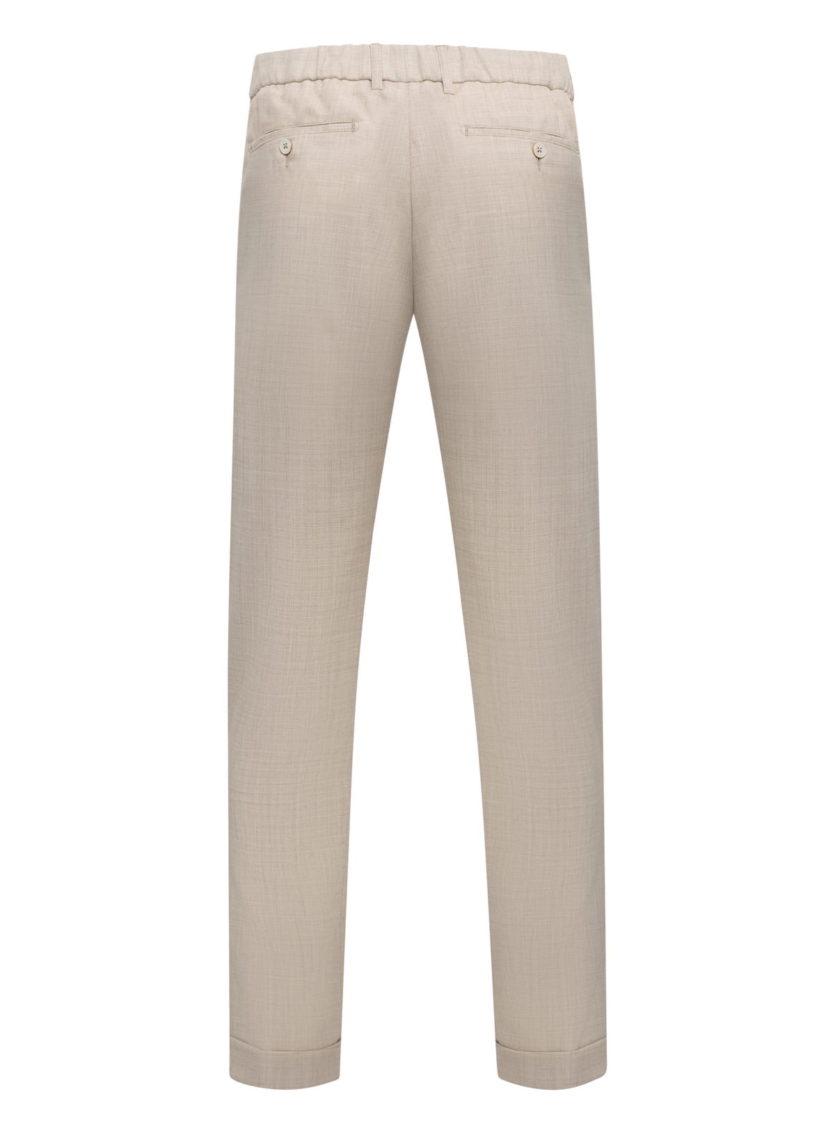 Broek van scheerwol | Beige