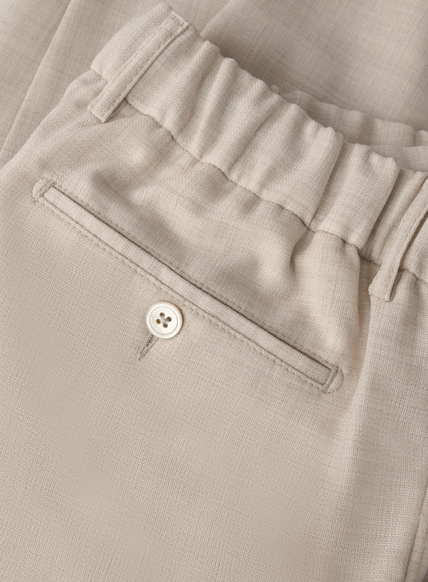 Broek van scheerwol | FULL_WIDTH | Beige