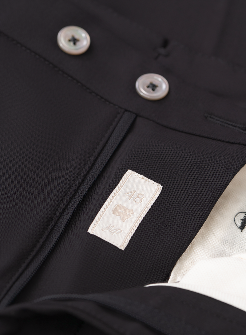 Broek van scheerwol | FULL_WIDTH | Zwart
