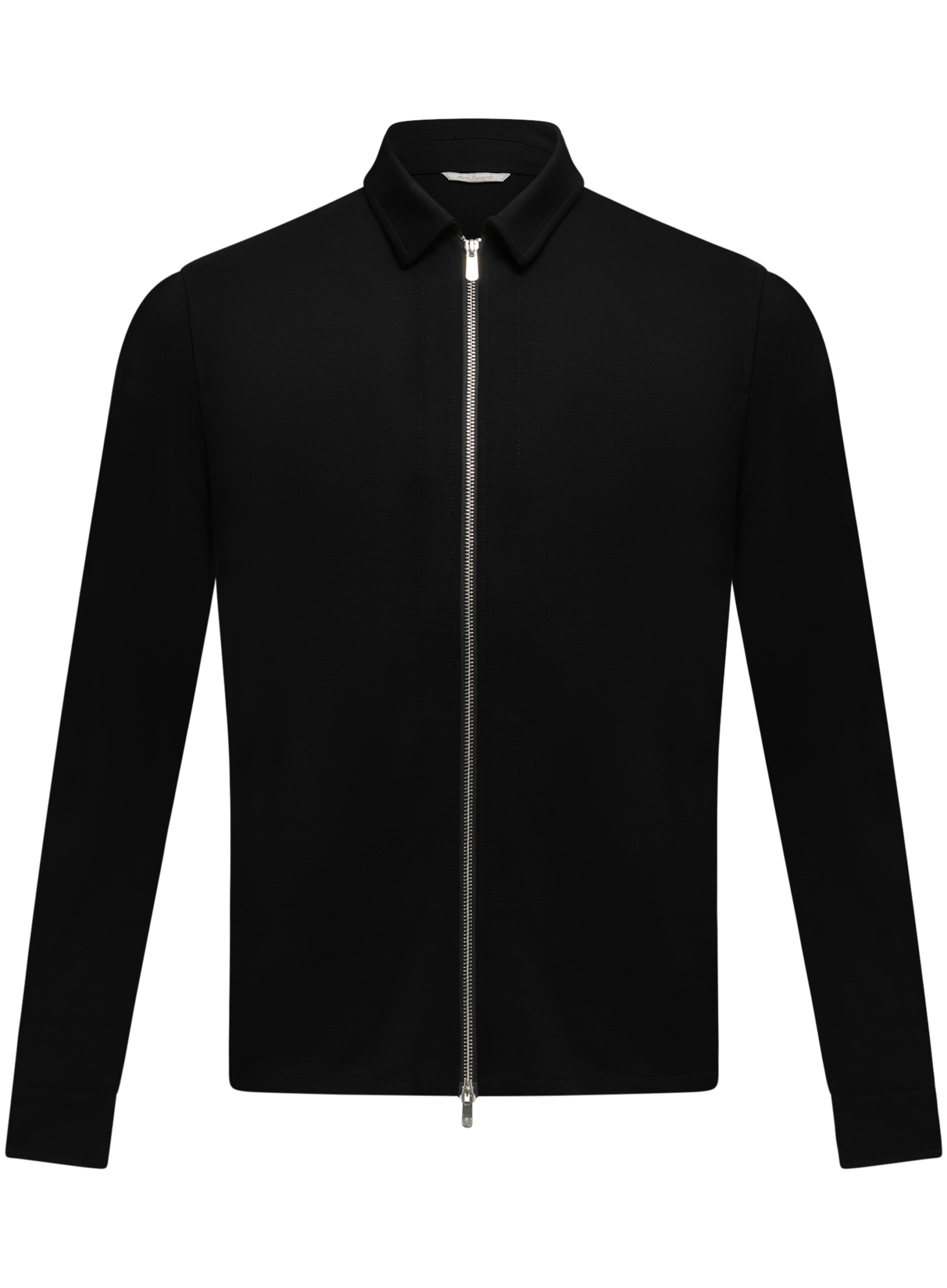 Wollen overshirt | FULL_WIDTH | Zwart