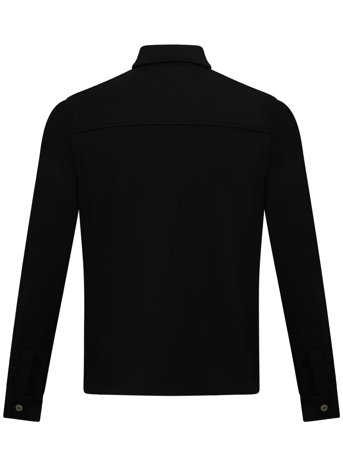 Overshirt van wol | Zwart