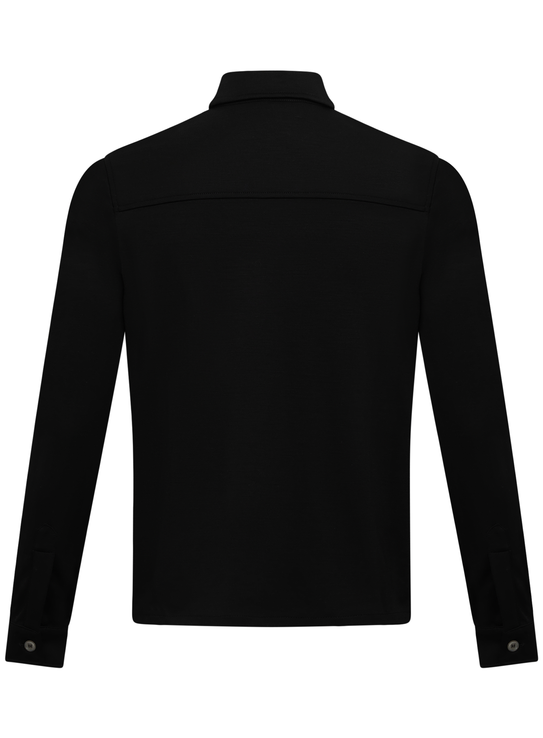 Overshirt van wol | Zwart