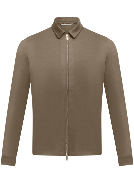 Wollen overshirt | FULL_WIDTH | Beige