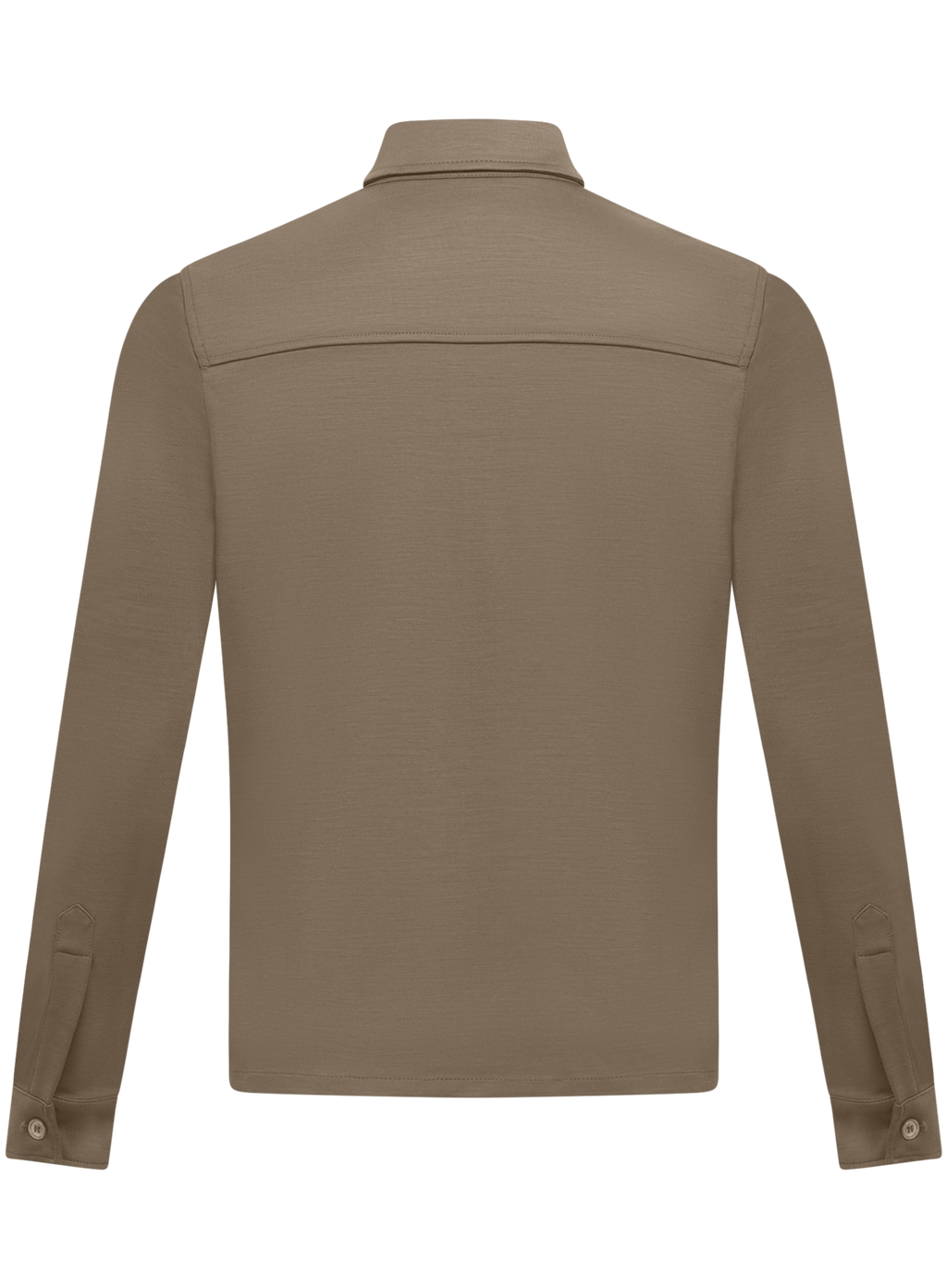 Overshirt van wol | Beige