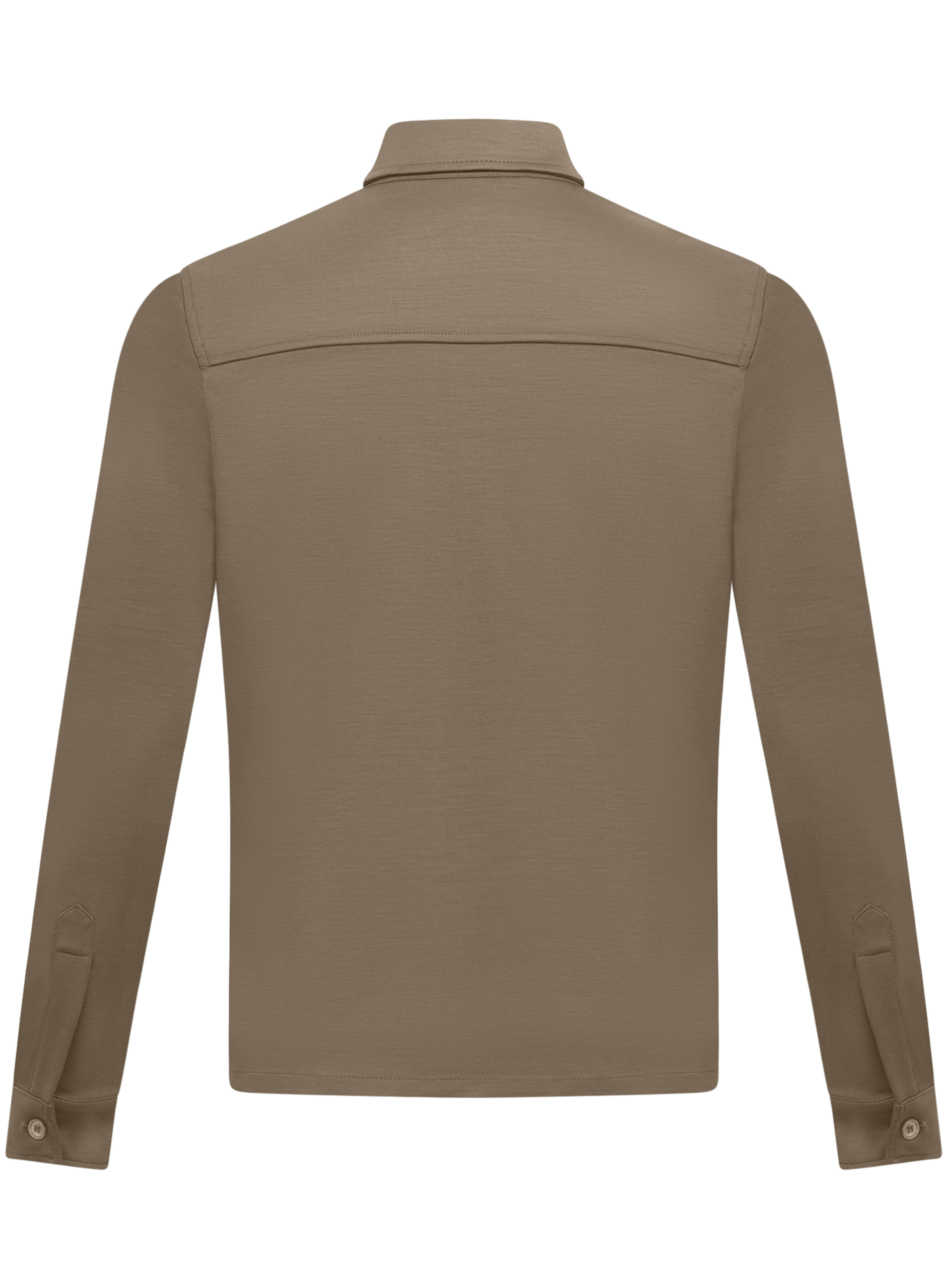 Overshirt van wol | Beige