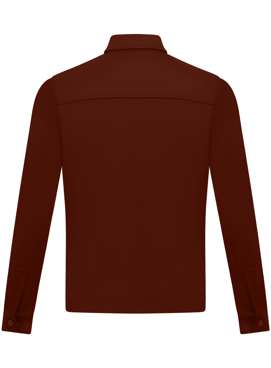 Overshirt van wol  | Roest