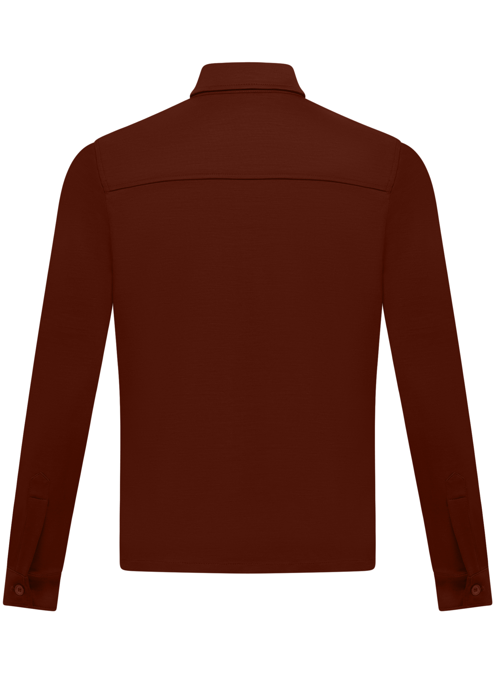 Overshirt van wol  | Roest