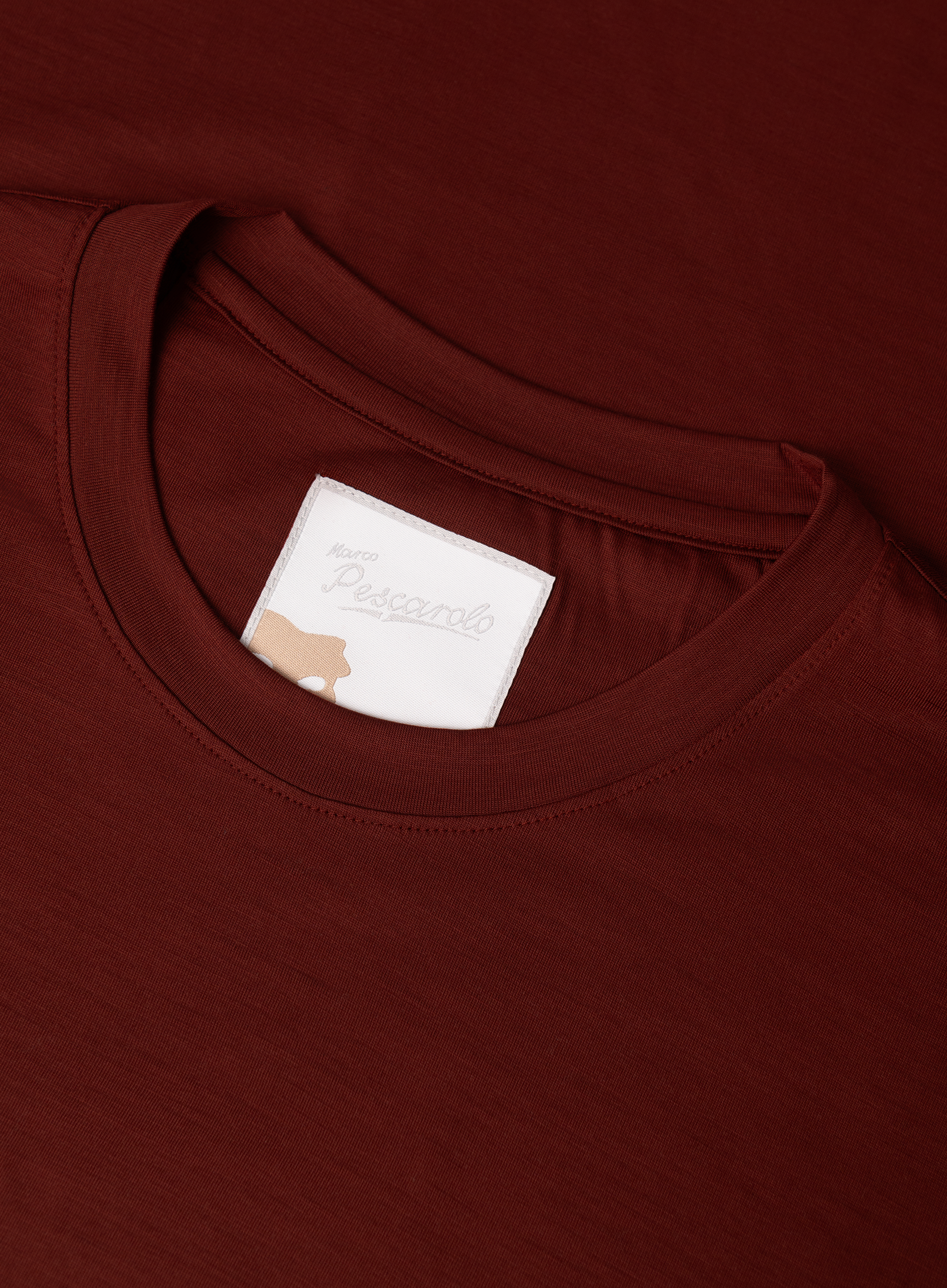 T-shirt van Scheerwol | FULL_WIDTH | Roest