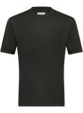 T-shirt van scheerwol met korte mouwen | GRIJS-GROEN