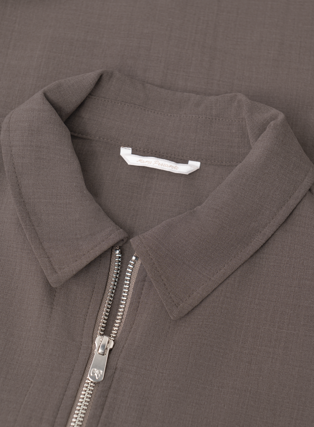 Overshirt van scheerwol | FULL_WIDTH | TAUPE