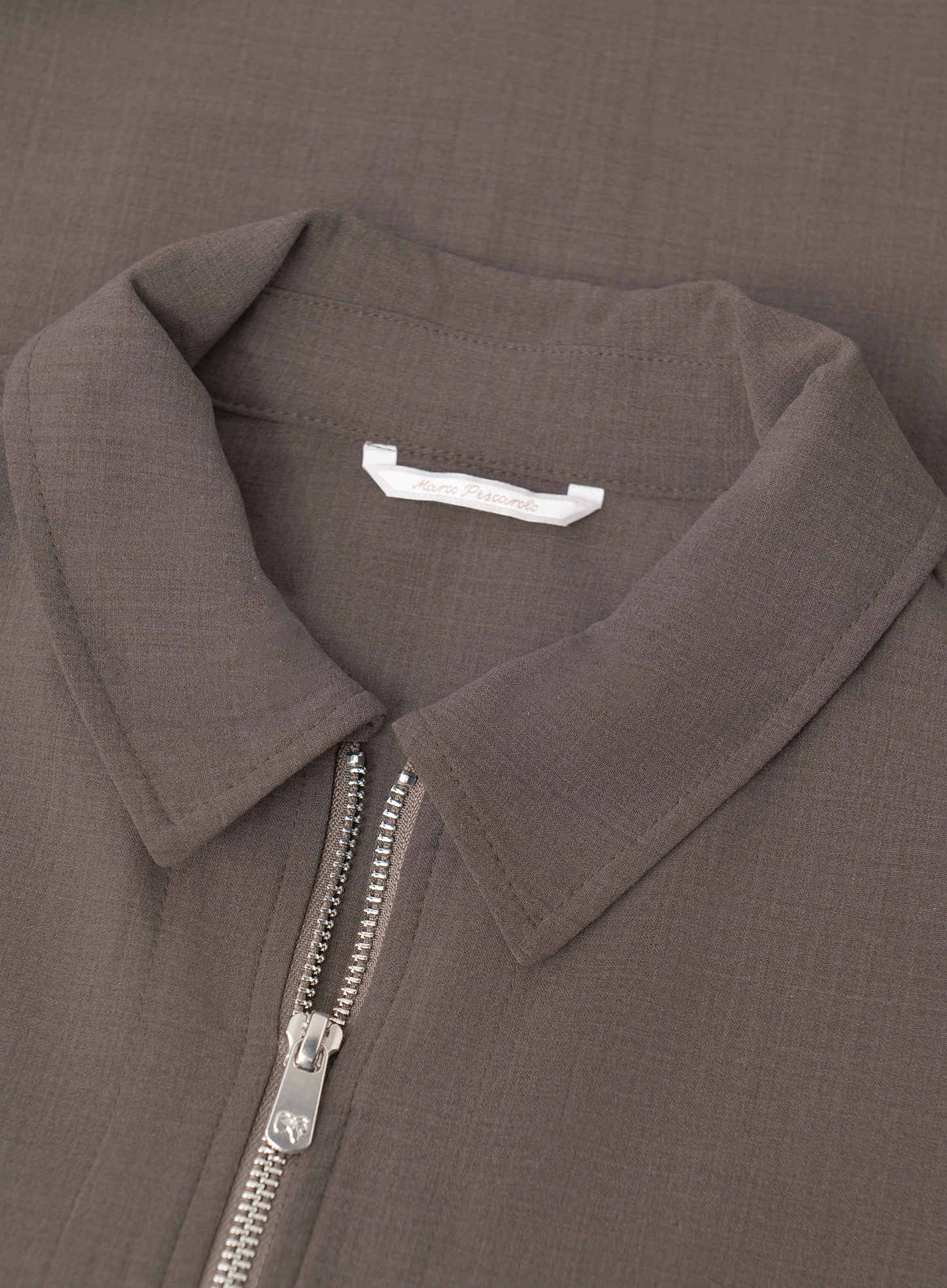 Overshirt van scheerwol | FULL_WIDTH | TAUPE
