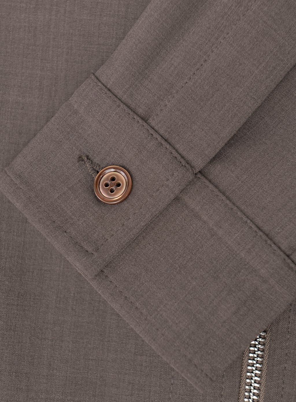 Overshirt van scheerwol | FULL_WIDTH | TAUPE